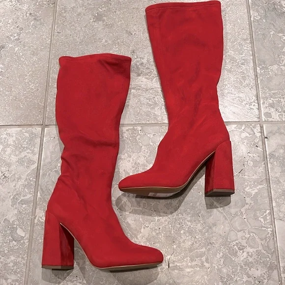 Jessica Simpson Benni Boots in Red Size 6.5 New in Box - Picture 7 of 8